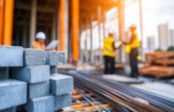 workers on a construction site